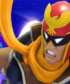 Captain Falcon F Zero Paint By Numbers