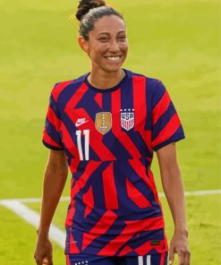 Christen Press Football Player Paint By Numbers