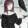 Girl And Crows Paint By Numbers